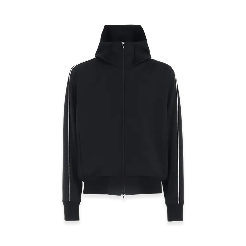 Ground Y Polyester Smooth Hooded Track Jacket "Black"