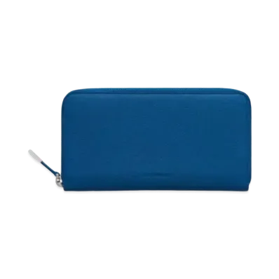 Dior Leather Long Wallet "Blue"