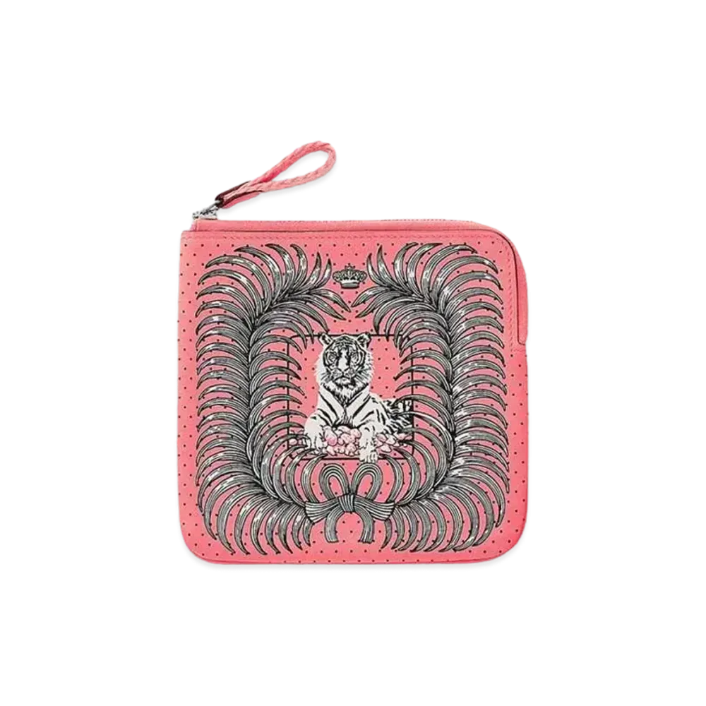 Hermes Carre Pocket Pouch "Rose Ete"