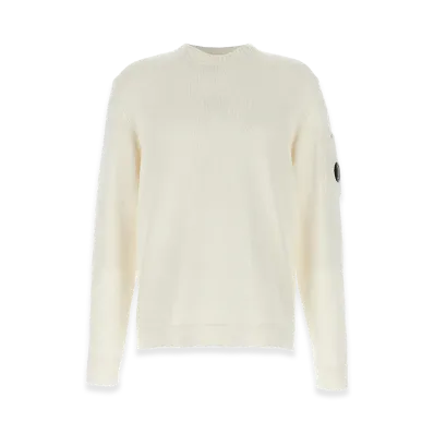 C.P. Company Mercerized Cotton Sweater "White"