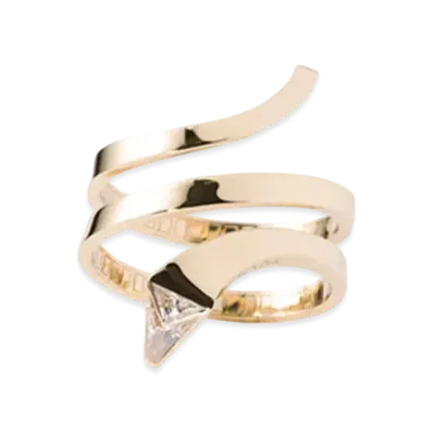 PRADA Eternal Gold Snake Bracelet in Yellow Gold and Laboratory-Grown Diamonds
