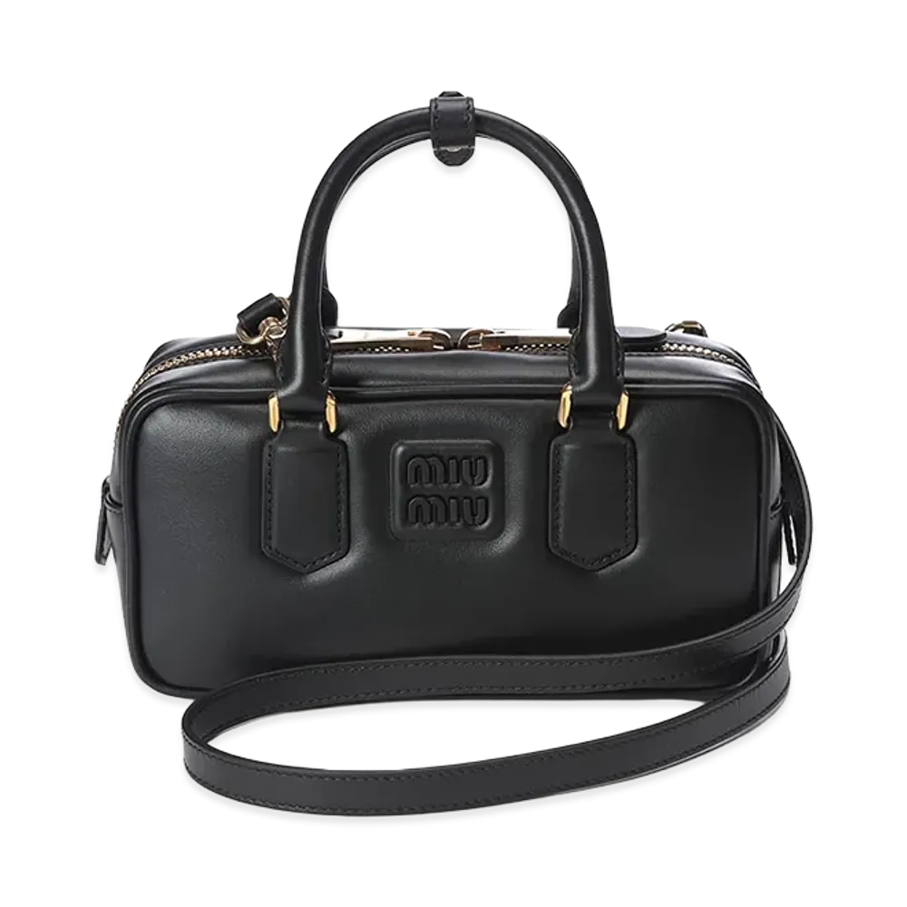 MIU MIU Women's Arcadie Leather Bag "Black"