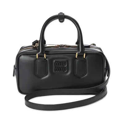 MIU MIU Women's Arcadie Leather Bag "Black"