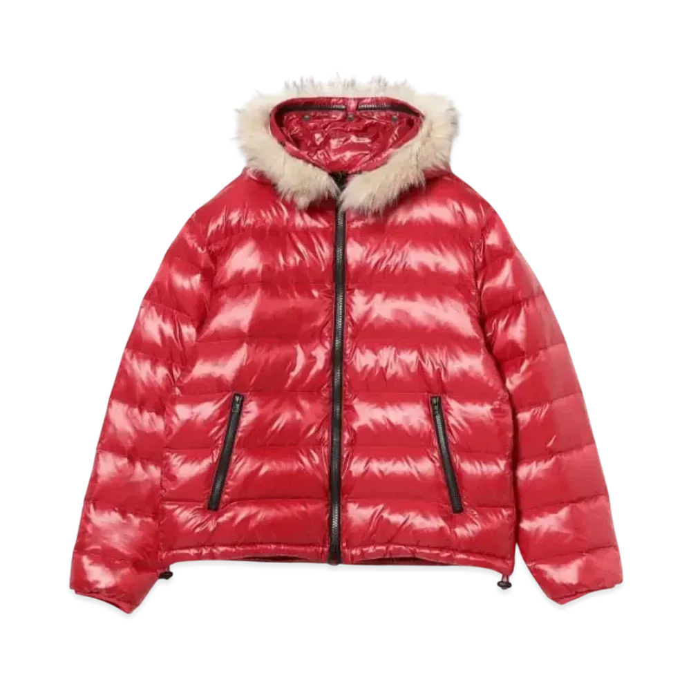 BEAMS FUTURE ARCHIVE Shiny Down Hoodie "Red"