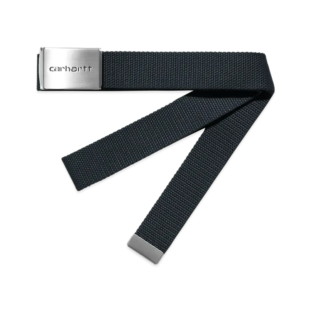 Carhartt WIP Clip Belt Chrome "Deep Night"