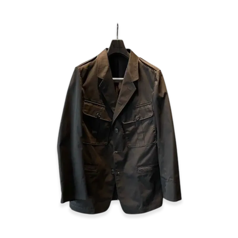 Y's for Men T/C Twill Action Pleats Jacket "Black"