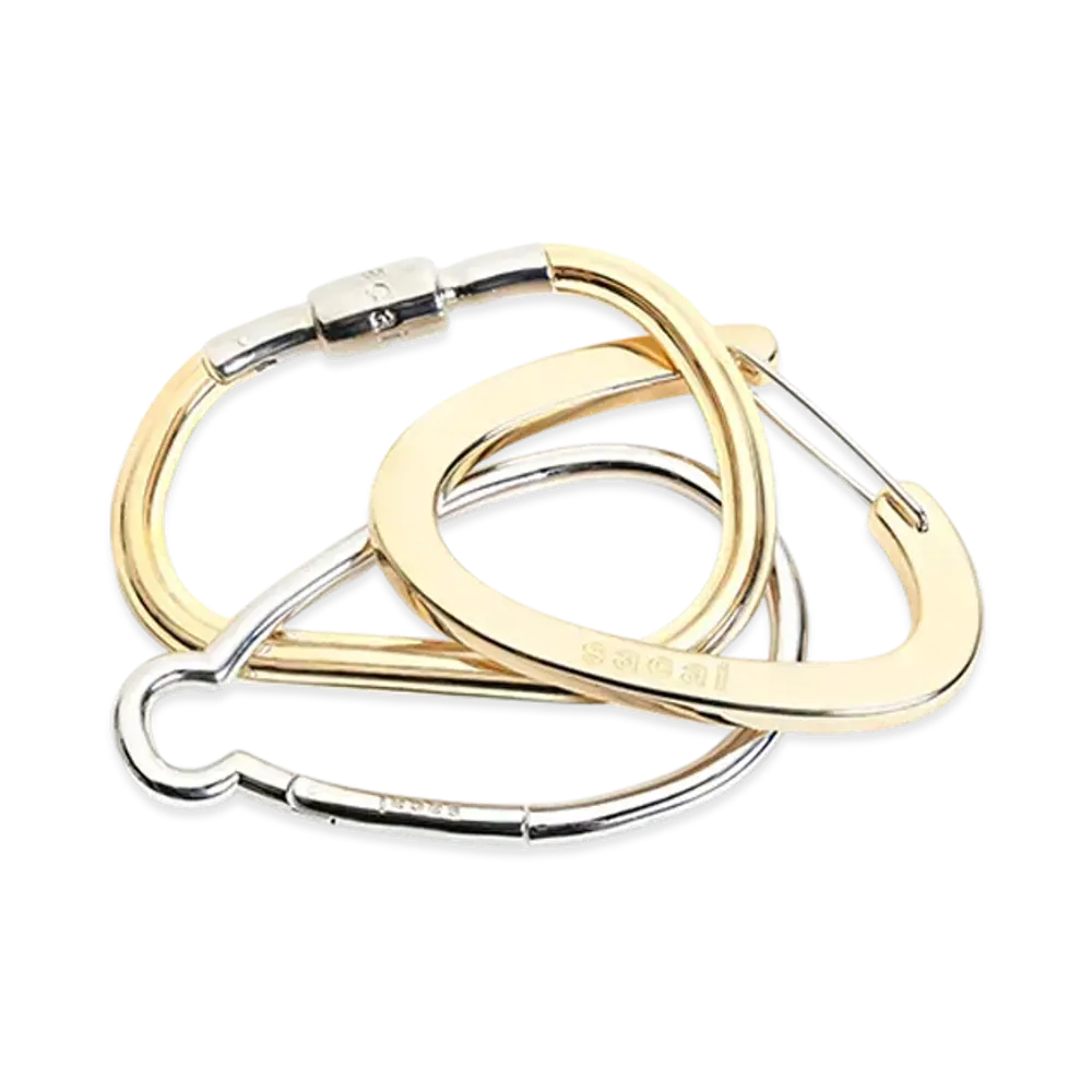 sacai Carabiner Bangle "Gold/Silver"