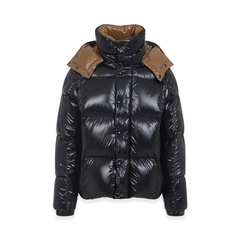 MONCLER Parana Glossy Hooded Short Down Jacket "Black"