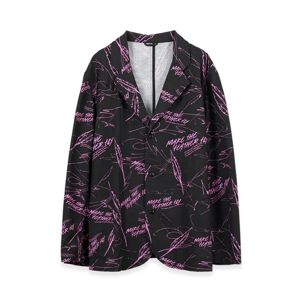 GDC x KJ All-Over Pattern Jacket "Black"