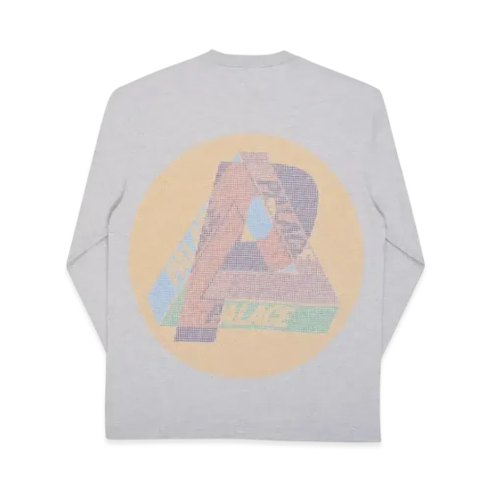 PALACE Multi P Longsleeve "Grey Marl"