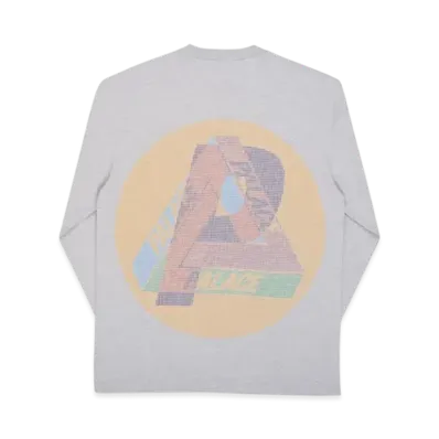 PALACE Multi P Longsleeve "Grey Marl"