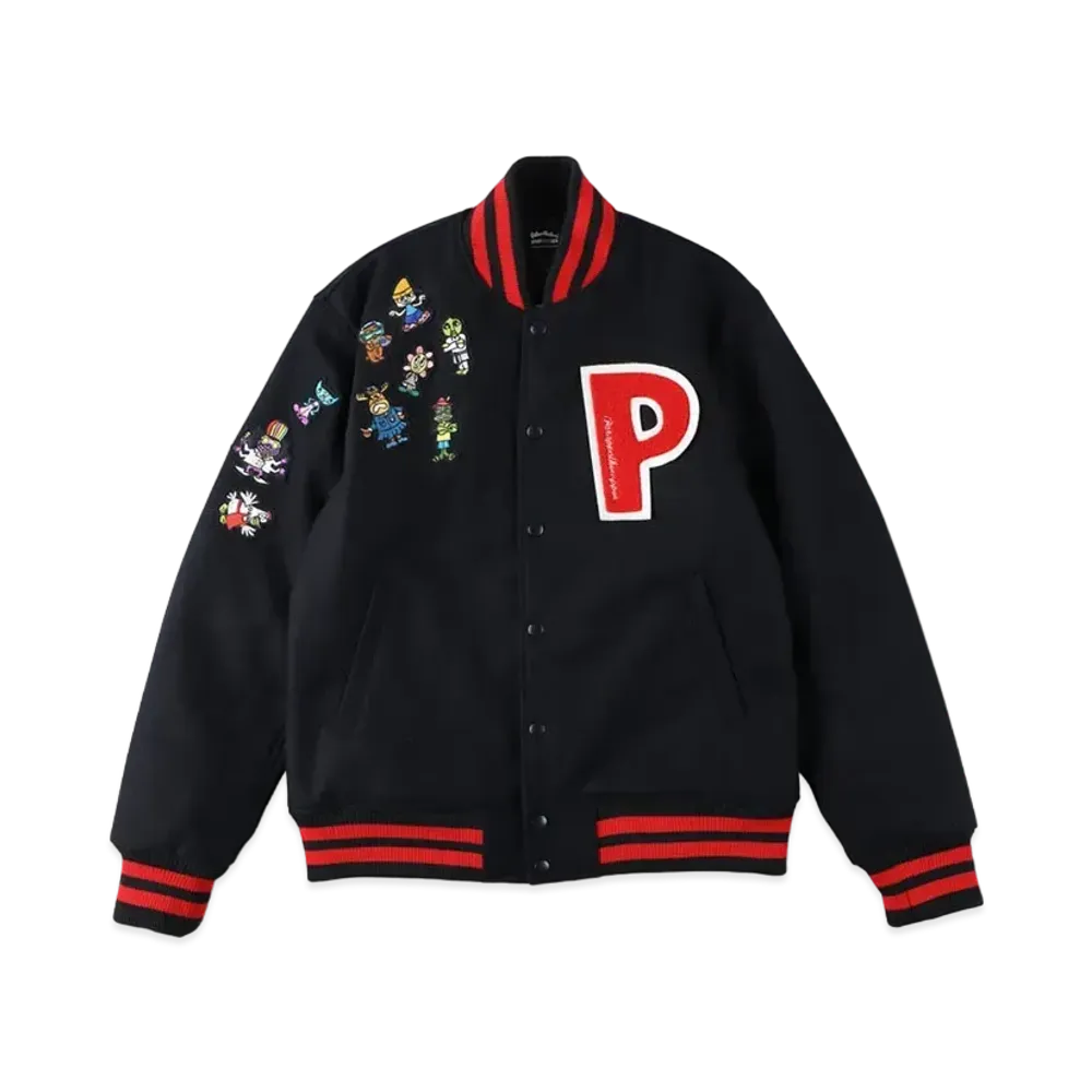 WIND AND SEA x PARAPPA THE RAPPER STUDIUM JACKET "Navy"