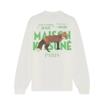 Maison Kitsune JP Exclusive Fox LS T-shirt "White"