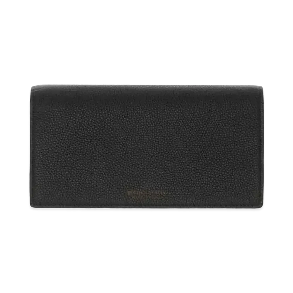 Bottega Veneta Calfskin Button Bi-fold Wallet "Black"