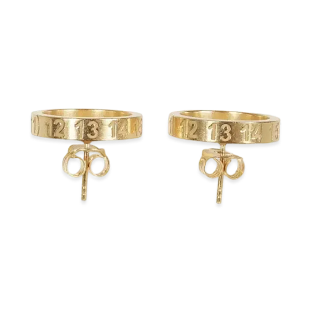 Maison Margiela Numerical Earring "Gold"