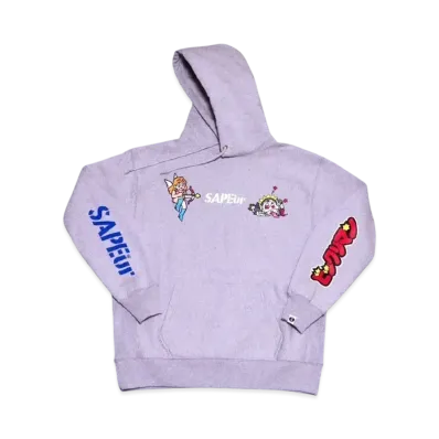 SAPEur x Bikkuriman Super Zeus Hoodie "Gray"