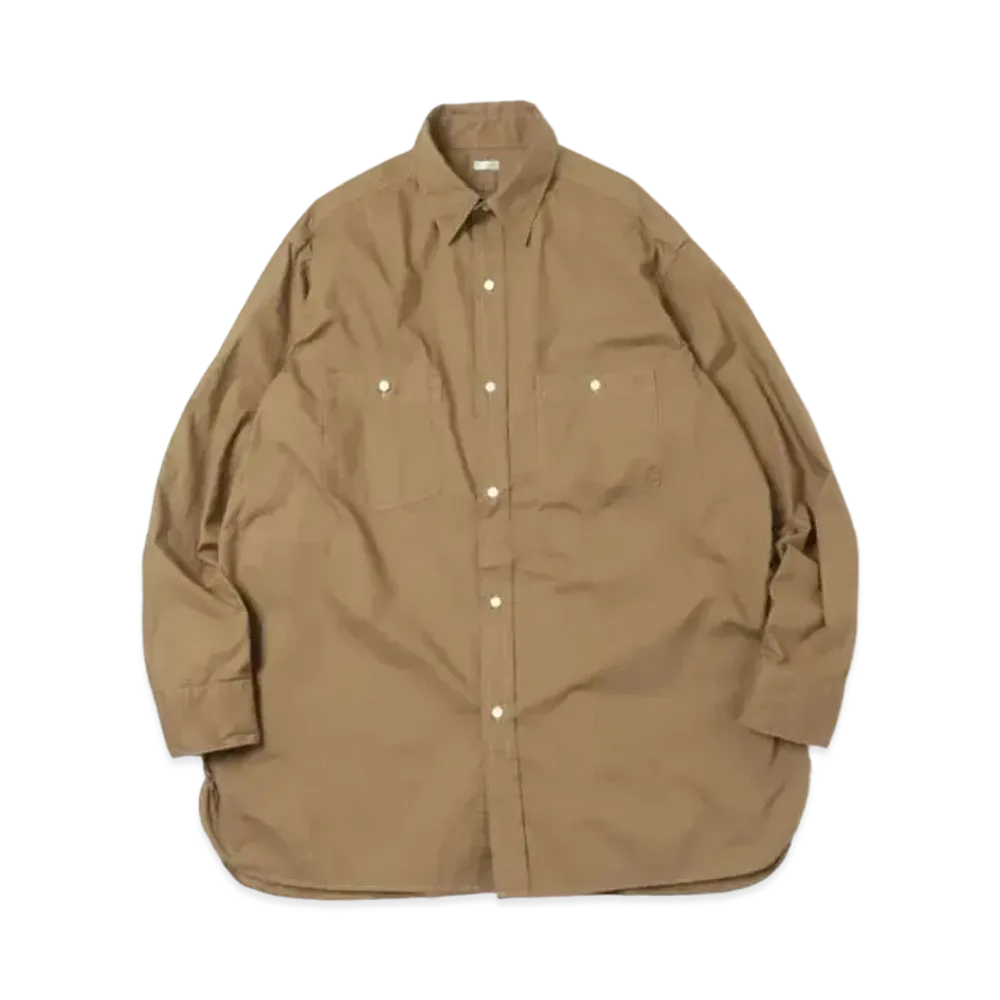 A.PRESSE Over Dyeing Military Shirt "Beige"