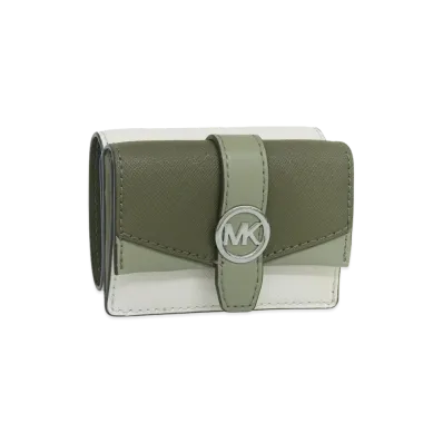 MICHAEL KORS Women's Trifold Wallet "Green"