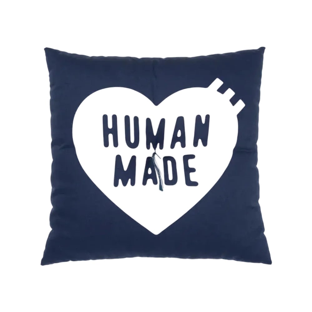 HUMAN MADE Heart Indigo Dyed Cushion "Navy"