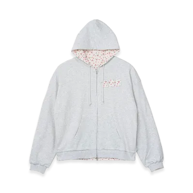 TTTMSW Fruits reversible zip up hoodie "Grey"
