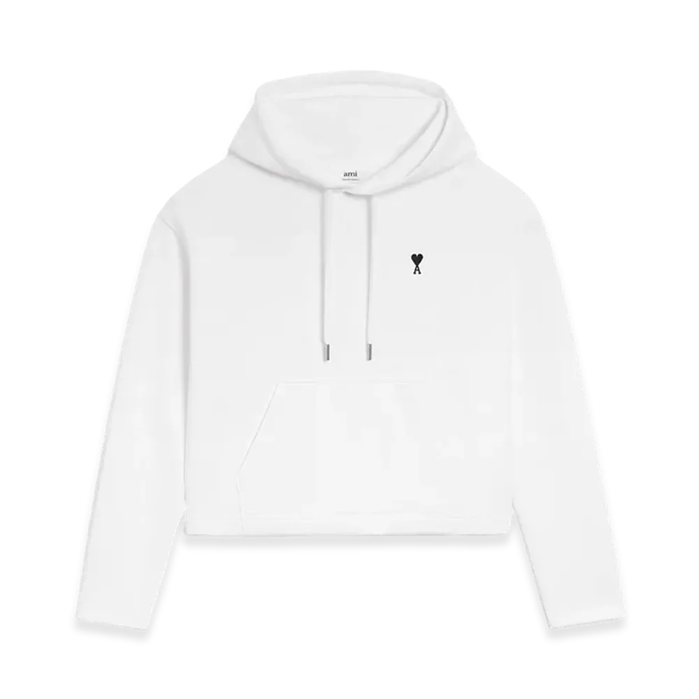 AMI PARIS Women's Cotton Hoodie "White"