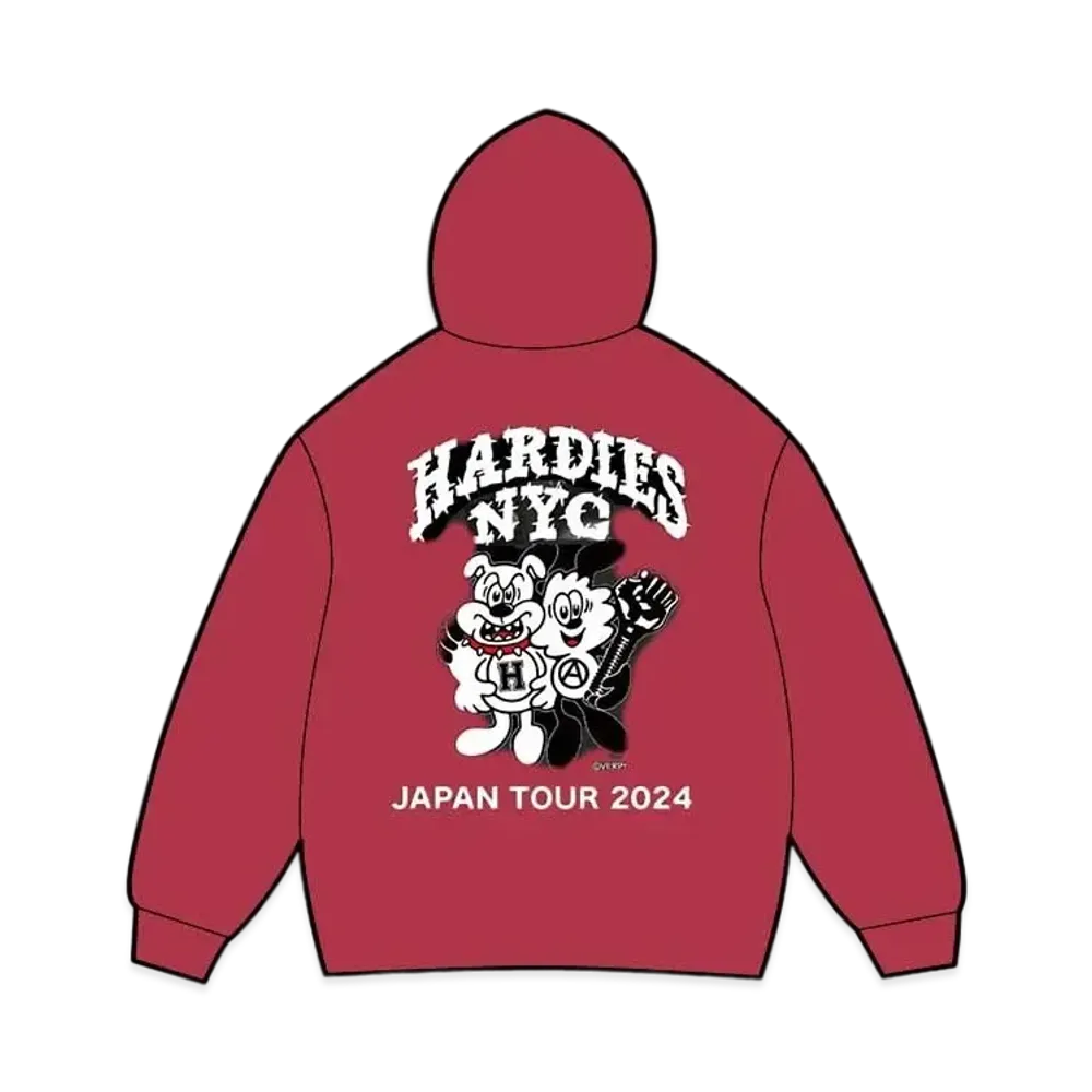 VERDY x Hardies NYC Zip Hoodie "Burgundy"