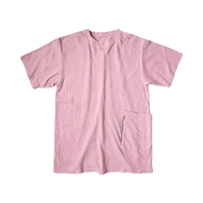 KAPITAL Gauze Biscuit Poke Tee "Pink"