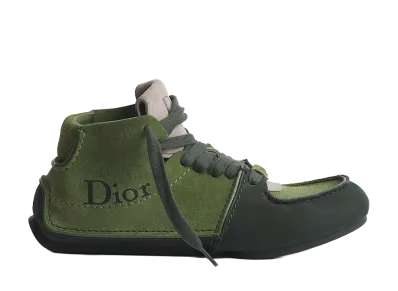 Dior Roadie Lace-Up Boot Nubuck and Suede Calfskin "Green"