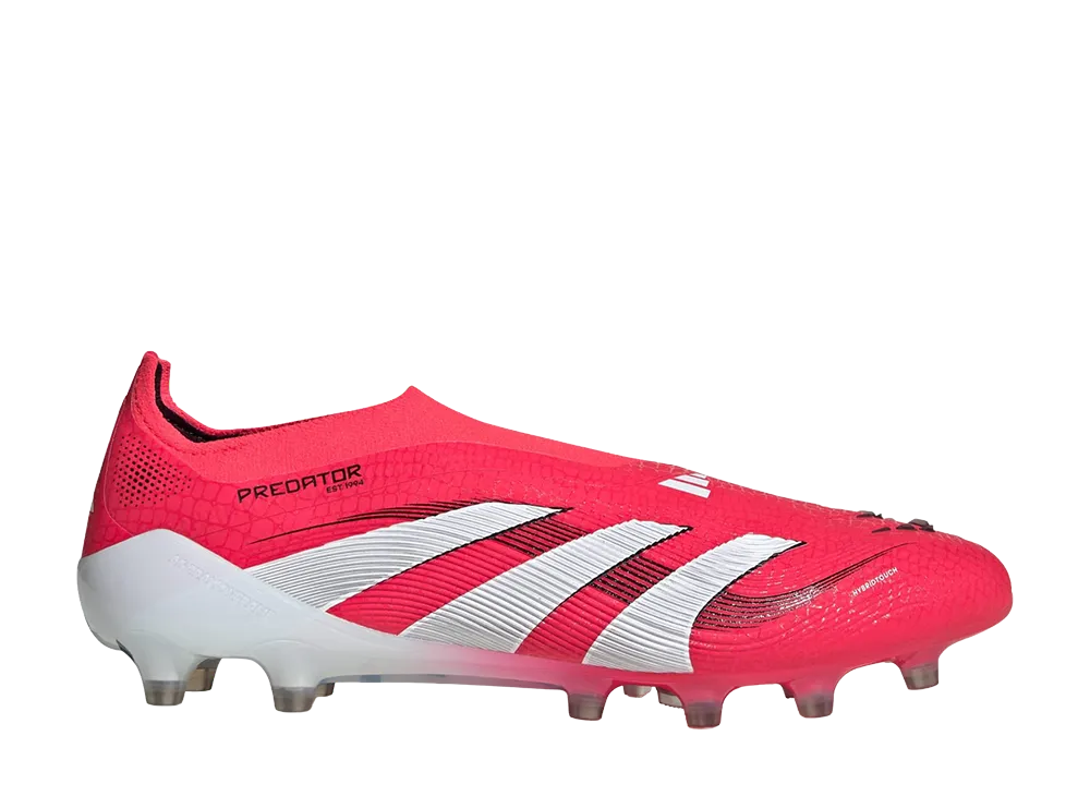 adidas Predator Elite Laceless AG Cleats "Lucid Red"