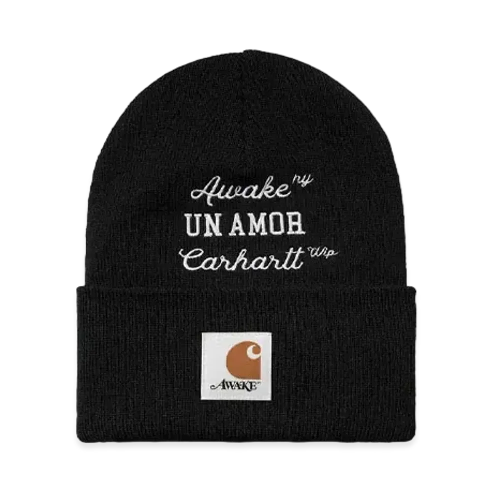 Carhartt WIP x AWAKE NY UN Amor Beanie "Black"