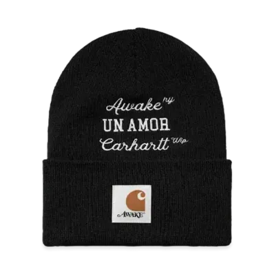 Carhartt WIP x AWAKE NY UN Amor Beanie "Black"