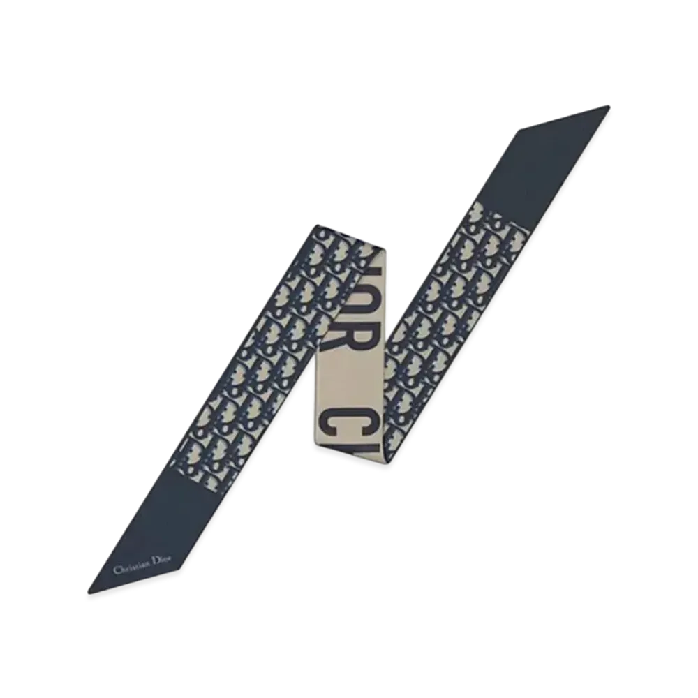 Dior J’ADIOR Mitzah Scarf Dior Oblique "Navy Blue"