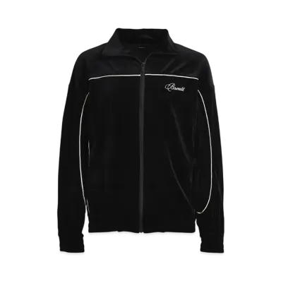 BREATH Script Logo Piping Velour Jacket "Black"