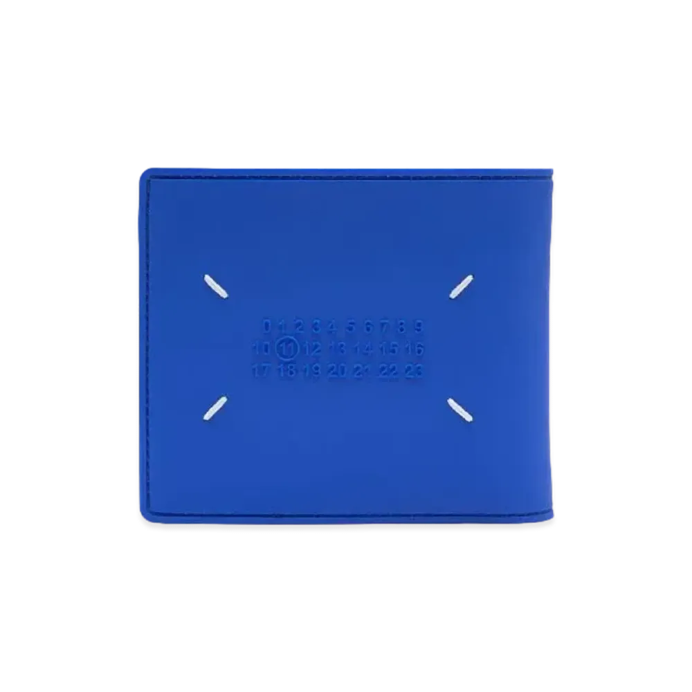 Maison Margiela Rubber Leather Bi-fold Wallet "Klein Blue"