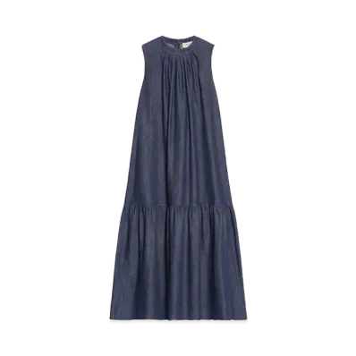 Max Mara Turkia Denim Long Dress "Navy"