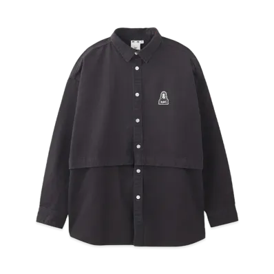 X-Girl Face L/S 2Way Shirt "Black"