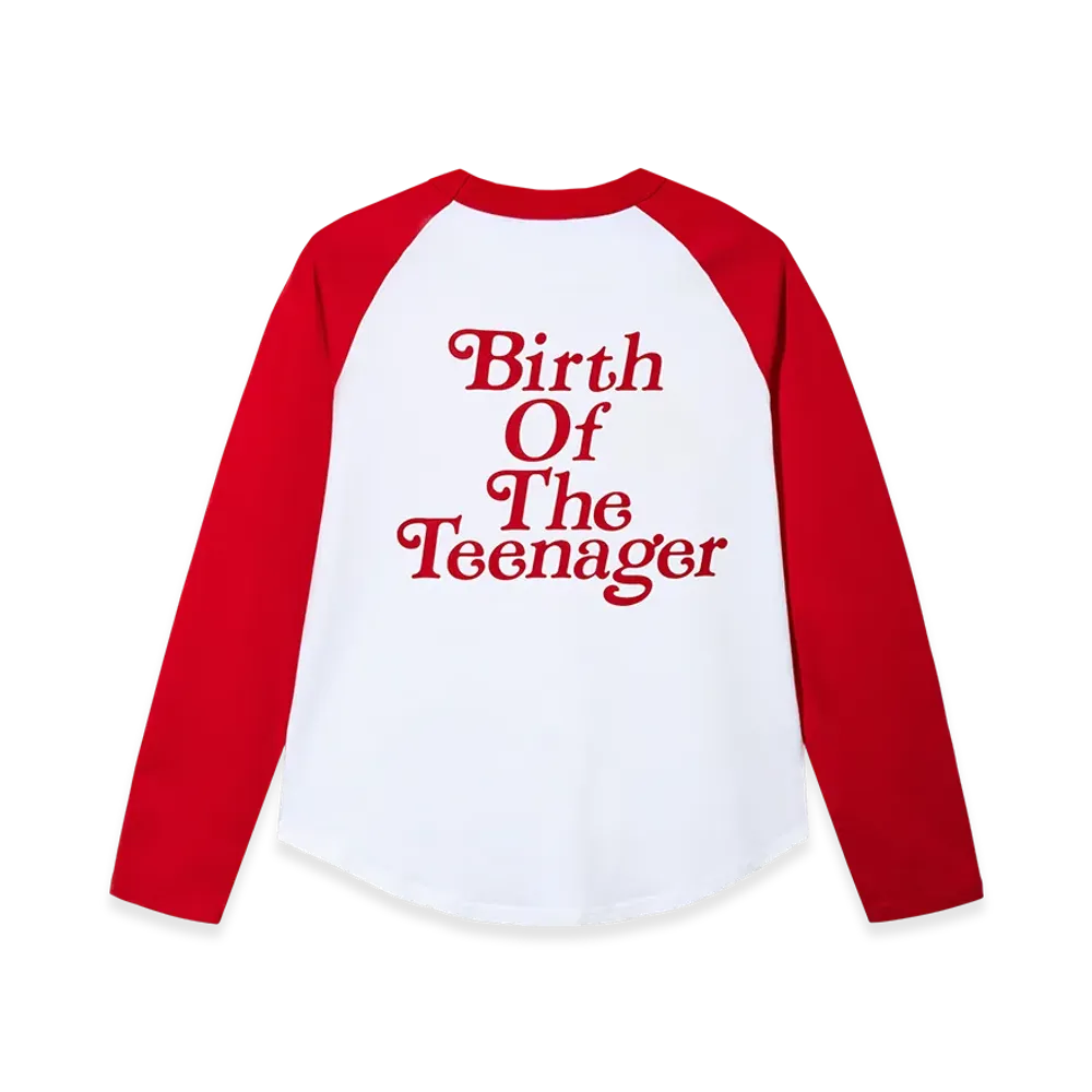 VERDY x BoTT Birth Of The Teenager Raglan L/S Tee "Red/White"