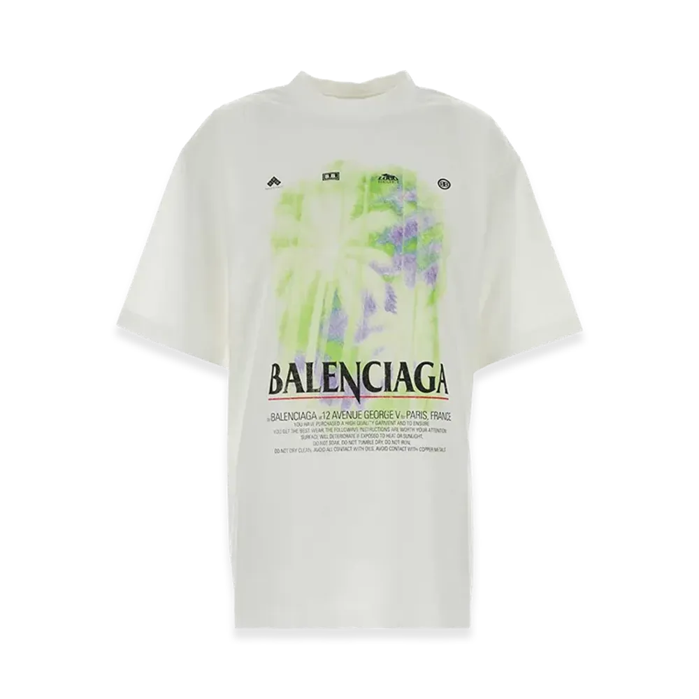 BALENCIAGA Women's Cotton T-Shirt "White"