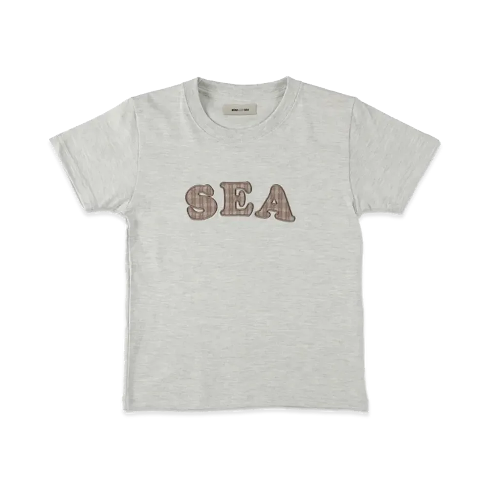 WIND AND SEA Kids Logo Patch S/S Tee "Oatmeal"
