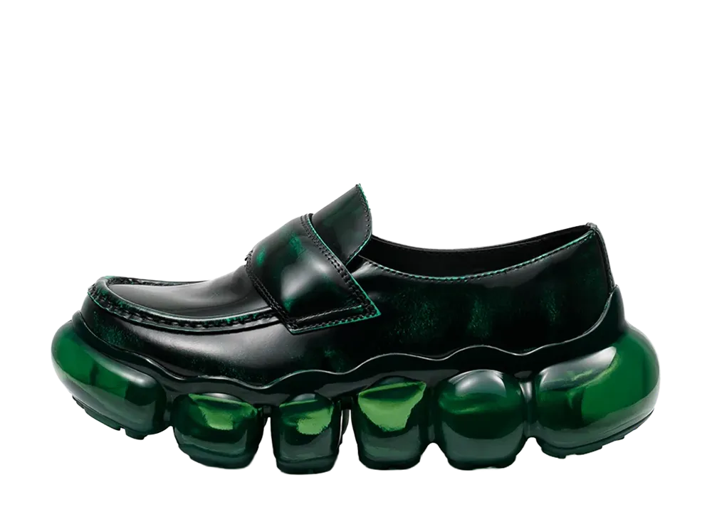 grounds JEWELRY LOAFER LEATHER "Emerald/Emerald"