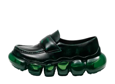 grounds JEWELRY LOAFER LEATHER "Emerald/Emerald"