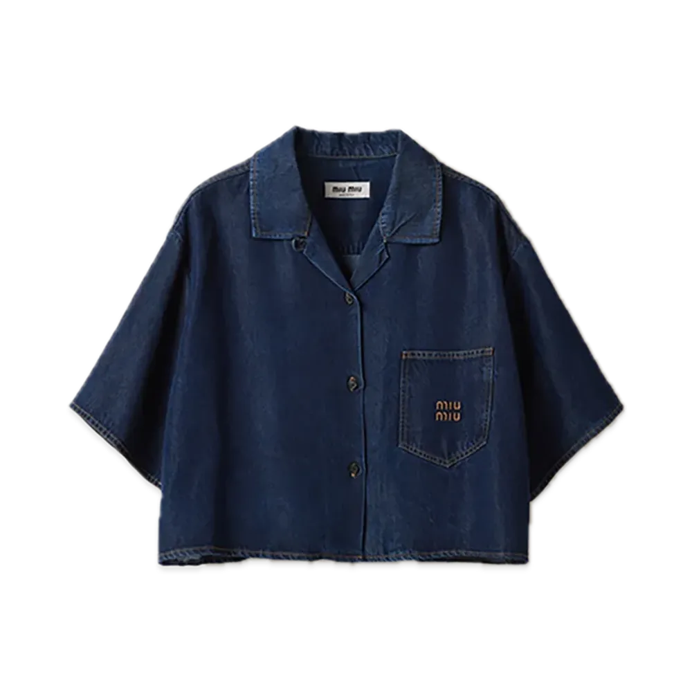 MIU MIU Denim Shirt "Navy"