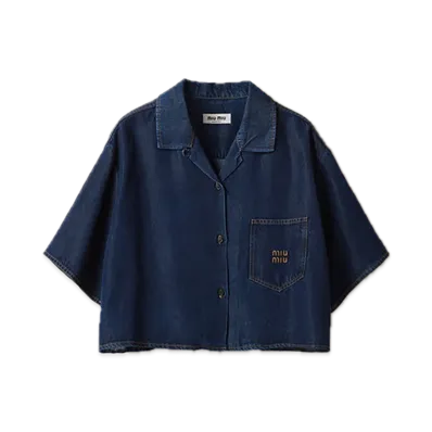 MIU MIU Denim Shirt "Navy"