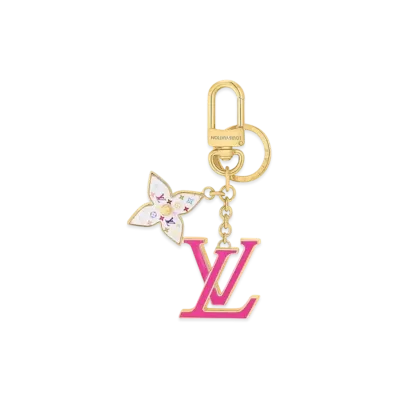 Louis Vuitton x Takashi Murakami LV Iconic Monogram Multicolor Key Holder "Fuchsia"