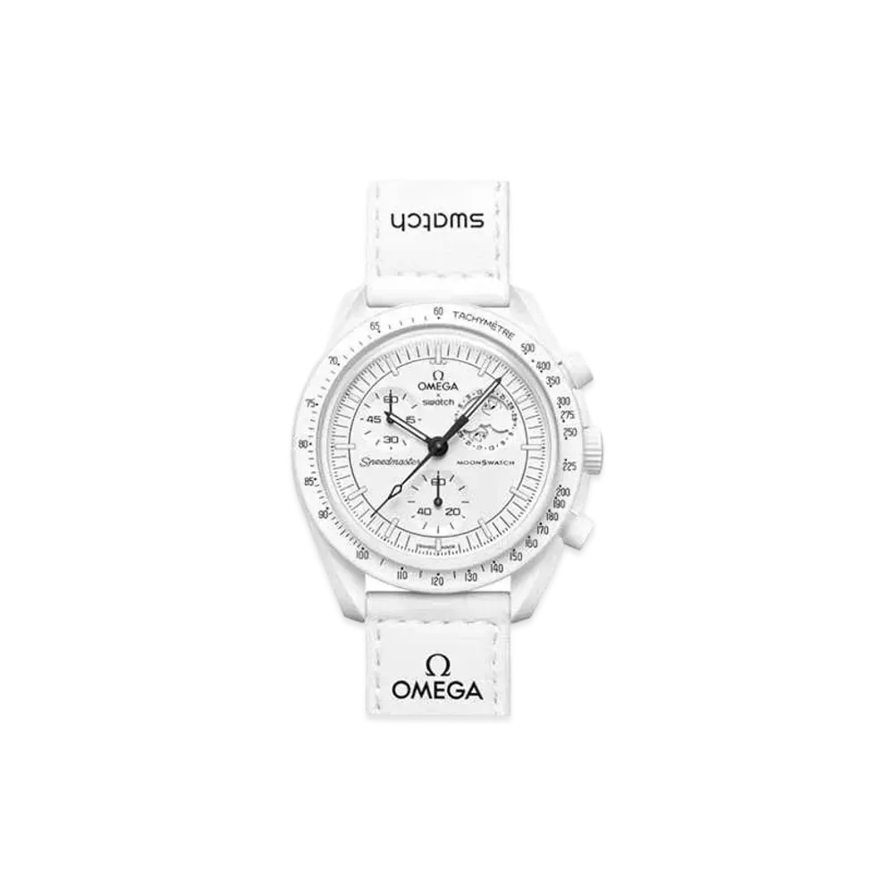 Snoopy x OMEGA x Swatch BIOCERAMIC MoonSwatch Mission To The Moonphase "White" SO33W700