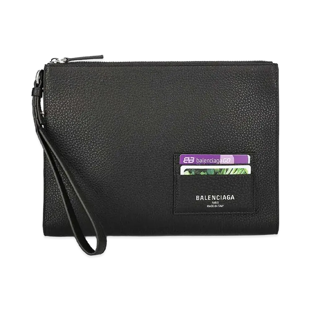 BALENCIAGA Leather Pouch "Black"