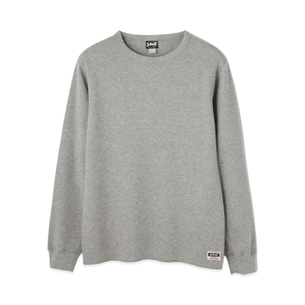 Schott Honeycomb Crewneck T-shirt "Gray"