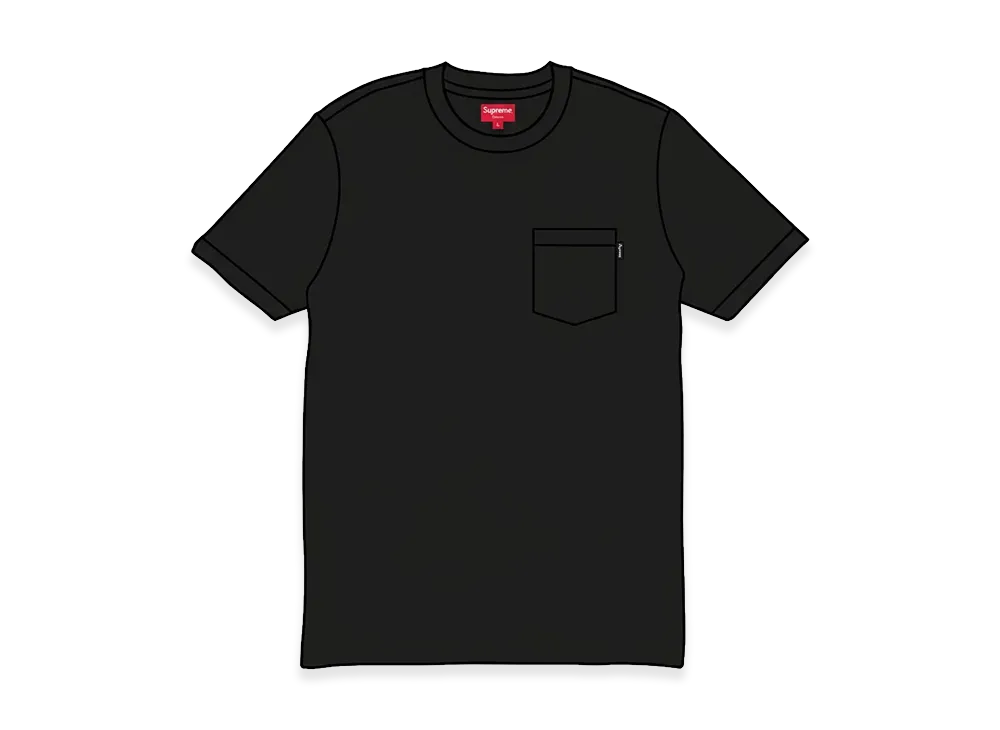 Supreme S/S Pocket Tee "Black" (17FW)