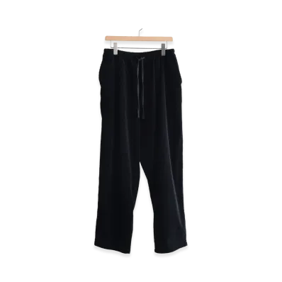 COMOLI Corduroy Drawstring Pants "Black"