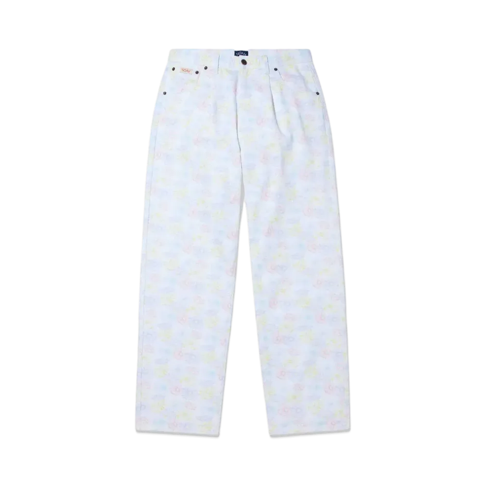 Noah Floral Pleated Jeans "Floral"